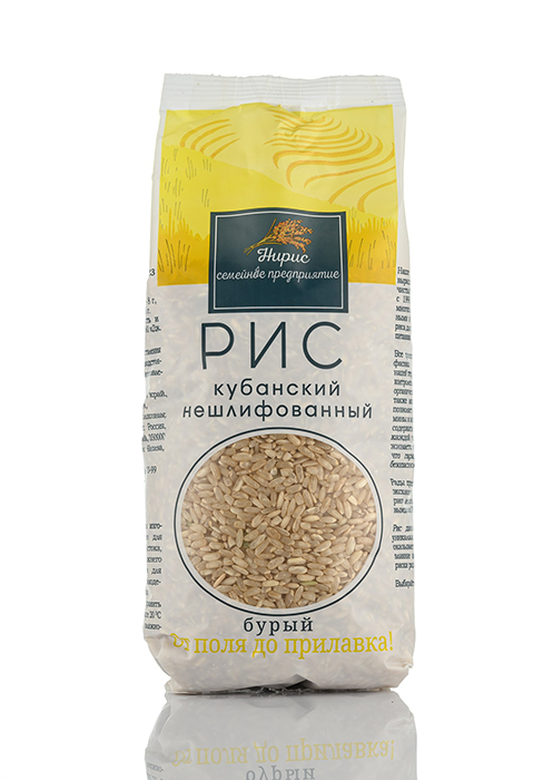 Рис Кубанский нешлифованный бурый