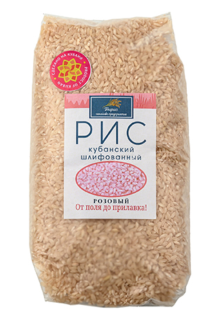 Рис Кубанский шлифованный розовый